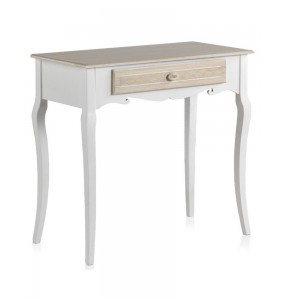 Consola blanca de madera...